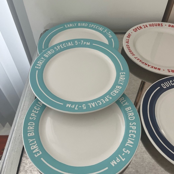 Kate Spade ♠️ All in Good Taste Order’s Up Diner Dinnerware - Set of 8 - Picture 2 of 7